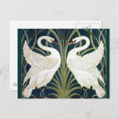 Swan and Rush and Iris wallpaper TBA Awards Postkarte (Vorne/Hinten)