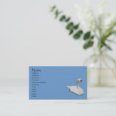 Swan Animal Business Card Visitenkarte (Stehend Vorderseite)
