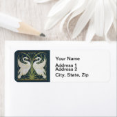 Swan Art Nouveau Two Swans (Insitu)