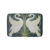 Swan Art Nouveau Two Swans Badematte (Vorderseite)