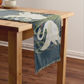 Swan Art Nouveau Two Swans Kurzer Tischläufer (Beispiel)