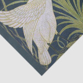 Swan Art Nouveau Two Swans Seidenpapier (Ausschnitt)