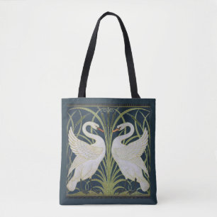 Swan Art Nouveau Two Swans Tasche