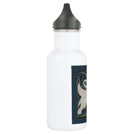 Swan Art Nouveau Two Swans Trinkflasche (Links)