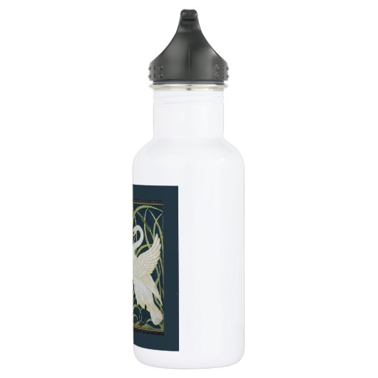 Swan Art Nouveau Two Swans Trinkflasche (Rechts)
