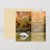 Swan auf der Donau Einladung (Vorne/Hinten)