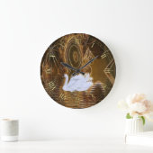 Swan auf der Uhr der Wassermauer des Surrealen Fra (Zuhause)