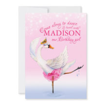 Swan auf See Ballett 2. Geburtstag pink