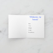 Swan Baby-Ankündigung Einladung (Innenseite)