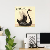 Swan Baby Girl Kinderzimmer Fügen Sie Ihr eigenes  Poster (Heimbüro)
