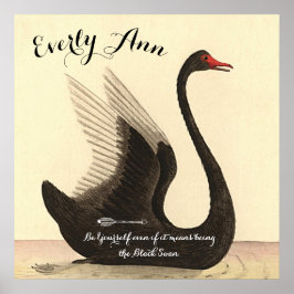 Swan Baby Girl Kinderzimmer Fügen Sie Ihr eigenes Poster