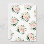 Swan Baby Showeinladung Einladung (Rückseite)