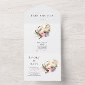 Swan Baby Shower Einladung und Bücher für Baby (Innen Boden)