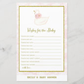 Swan Baby Shower Game PRINTED (Vorderseite)