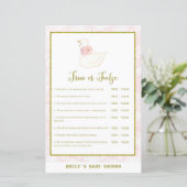 Swan Baby Shower Game PRINTED (Stehend Vorderseite)