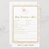 Swan Baby Shower Game PRINTED (Vorne/Hinten)