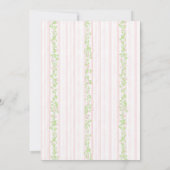 Swan Baby shower invitation Einladung (Rückseite)