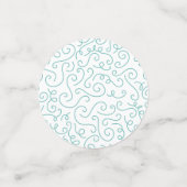 Swan Baby Shower Konfetti (Klein Vorderseite)