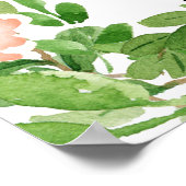 Swan Baby Shower Seating Chart | Pink Poster (Ecke)