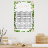 Swan Baby Shower Seekarte | Rosa Poster (Küche)