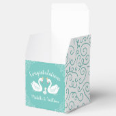 Swan Baby Shower Vintag Geschenkschachtel (Geöffnet)