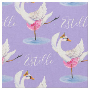 Swan ballerina Ballerina Tänzermuster Stoff