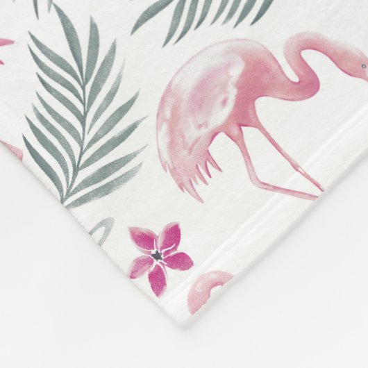 Swan Bird-Wiederholungsmuster Fleecedecke (Ecke)