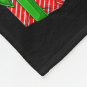 Swan Bird Xmas Holiday Santa Swan Christmas Tree Fleecedecke (Ecke)