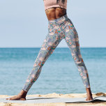 Swan Birds Floral Botanical Blue Pattern Leggings<br><div class="desc">Zwei hübsche Schwäne in einem Pfund mit botanischen Blume und Lilien Leggings. Original-Kunstwerk von Caroline Bonne Müller</div>