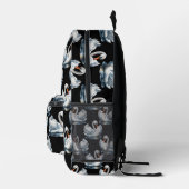 Swan Birds Muster Design Bedruckter Rucksack (Rechts)
