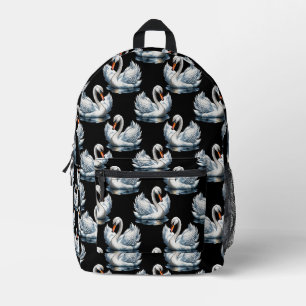 Swan Birds Muster Design Bedruckter Rucksack
