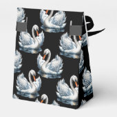 Swan Birds Muster Design Geschenkschachtel (Rückseite)