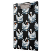 Swan Birds Muster Design Klemmbrett (Links)
