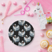 Swan Birds Muster Design Pappteller (Party)