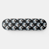 Swan Birds Muster Design Skateboard (Horizontal)