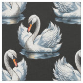 Swan Birds Muster Design Stoff (Nahaufnahme)