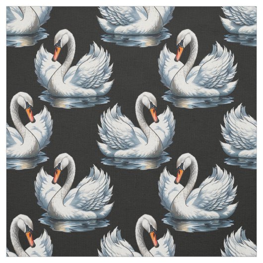 Swan Birds Muster Design Stoff (Muster)