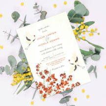 Swan Birds Paradise Spring Florals Wedding
