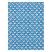 Swan Birds Pattern Design On Blue  Tischdecke (Vorderseite)