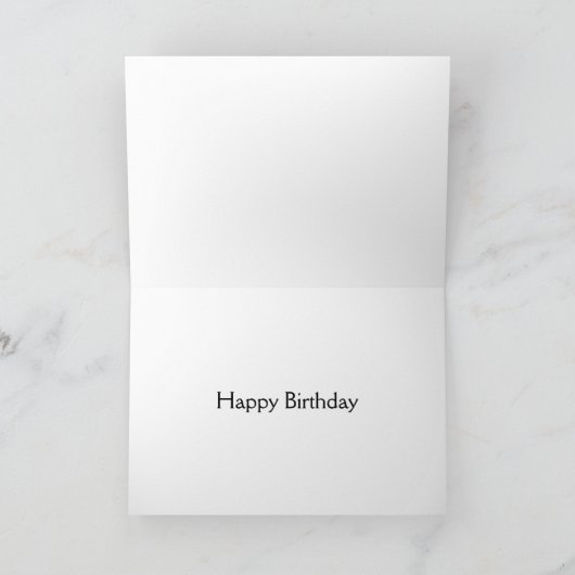 Swan Birthday Card Karte (Innenseite)