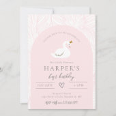 Swan Birthday Einladung | Swan Einladungen (Vorderseite)