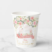 Swan Birthday Pappbecher (Vorderseite)