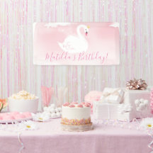 SWAN BIRTHDAY PARTEI hübsches, elegantes Gold in h