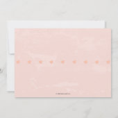 Swan Birthday Party Einladung | Rosa und Gold (Rückseite)