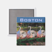 Swan Boats Magnet (Vorderseite/Rückseite)