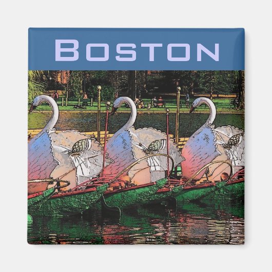 Swan Boats Magnet (Vorne)