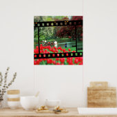 Swan Boats und Red Tulips Poster (Küche)