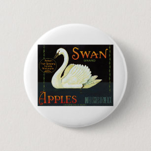 Swan Brand Äpfel Button