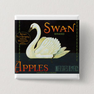 Swan Brand Äpfel Button