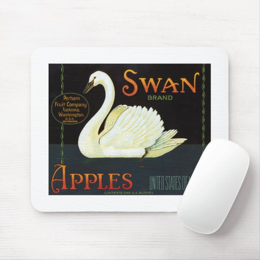 Swan Brand Äpfel Mousepad (Mit Mouse)